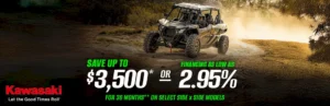 Read more about the article SAVE UP TO $3,500* or FINANCING AS LOW AS 2.95% FOR 36 MONTHS** ON SELECT SIDE X SIDE MODELS – Good Times Start with Great Deals – Side x Side