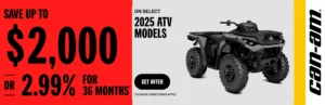 Read more about the article Save up to $2,000 or 2.99% for 36 months on select 2025 ATV models – Side x Side