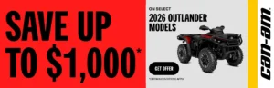 Read more about the article Save up to $1,000 on select 2026 Outlander models – Side x Side