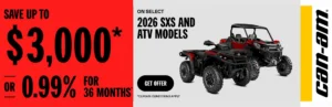 Read more about the article Save up to $3,000 or 0,99% for 36 months on select 2026 SXS and ATV models – Side x Side