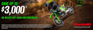 Read more about the article SAVE UP TO $3,000 ON SELECT OFF-ROAD MOTORCYCLES – Good Times Start with Great Deals – Street Bikes