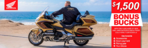 Read more about the article $1,500.00 Bonus Bucks on 2025 Gold Wing Tour 50th Anniversary – Dirt Bikes