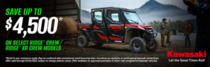 Read more about the article SAVE UP TO $4,500* AND FINANCING AS LOW AS 2.95% FOR 36 MONTHS** ON SELECT RIDGE CREW / RIDGE XR CREW MODELS – Good Times Start with Great Deals – Side x Side