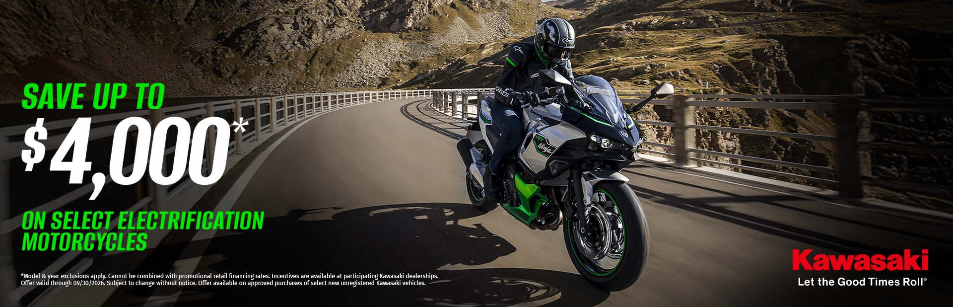 You are currently viewing SAVE UP TO $4,000* ON SELECT ELECTRIFICATION MOTORCYCLES – Good Times Start with Great Deals – Street Bikes